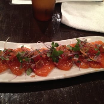 Kiraku - Salmon Carpaccio - Tapas/Small Plates Near Me - Berkeley, California