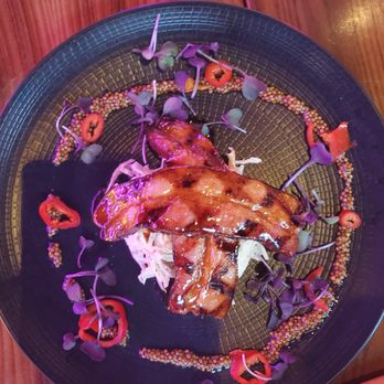 STK Steakhouse - Appetizer - Maple & Bourbon Bacon - absolutely incredible! - Venues & Event Spaces Near Me - Dallas, Texas STK Steakhouse - Appetizer - Maple & Bourbon Bacon - absolutely incredible! - Venues & Event Spaces Near Me - Dallas, Texas