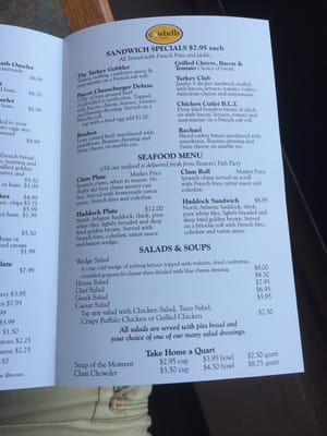 Menu photo 7 Cowbells Cafe Whitman, MA