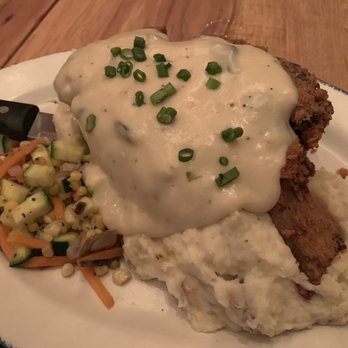 Jack Allen's Kitchen - Chicken Fried Beef Ribs with chunky smashers and chefs vegetables - American Near Me - Austin, Texas Jack Allen's Kitchen - Chicken Fried Beef Ribs with chunky smashers and chefs vegetables - American Near Me - Austin, Texas
