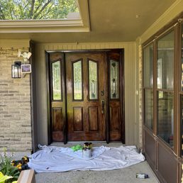 Exterior outside entrance of Craft & Repair - All finished! A beautifully restored entryway that now makes a stunning first impression. Exterior outside entrance of Craft & Repair - All finished! A beautifully restored entryway that now makes a stunning first impression.