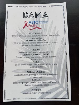 Menu photo 4 DAMA Los Angeles, CA
