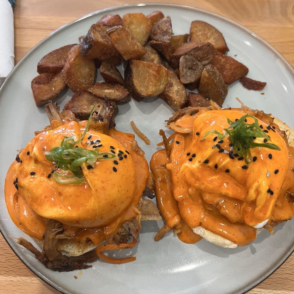 Loafy Lark - Kimchi Benedict - Breakfast & Brunch Near Me - East Wareham, Massachusetts Loafy Lark - Kimchi Benedict - Breakfast & Brunch Near Me - East Wareham, Massachusetts