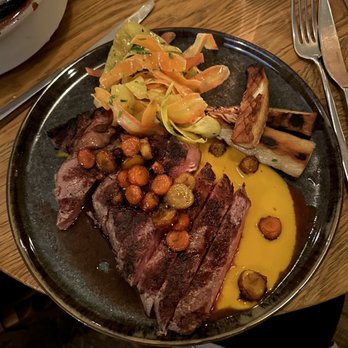 Calabra - Ny strip steak - Mediterranean Near Me - Santa Monica, California