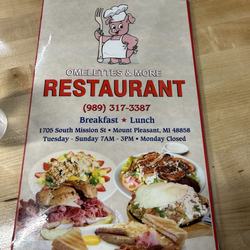 Omlettes And More - Menu - Breakfast & Brunch Near Me - Mount Pleasant, Michigan Omlettes And More - Menu - Breakfast & Brunch Near Me - Mount Pleasant, Michigan