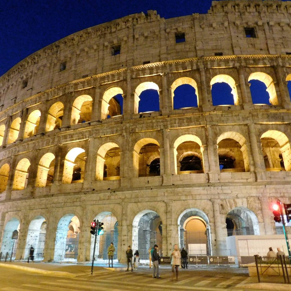 Colosseo - Exterior at night. - Local Flavor Near Me - Rome, RM