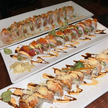 Kumi Ko - back: albacore chip special
middle: kody's special
front: kumiko roll - Japanese Near Me - San Luis Obispo, California Kumi Ko - back: albacore chip special
middle: kody's special
front: kumiko roll - Japanese Near Me - San Luis Obispo, California