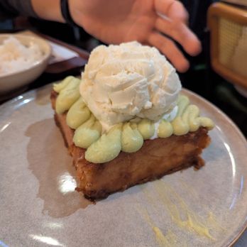 Khao Tiew - Burnt butter kaya toast with coconut ice cream - Thai Near Me - San Francisco, California