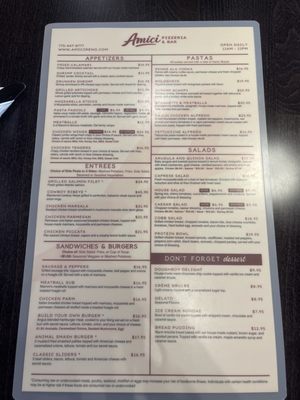 Menu photo 7 Amici Pizzeria & Bar Reno, NV Menu photo 7 Amici Pizzeria & Bar Reno, NV