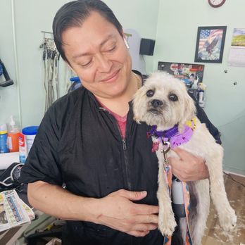 Genesis Dog Grooming - Groomer with pup - Pet Groomers Near Me - Los Angeles, California Genesis Dog Grooming - Groomer with pup - Pet Groomers Near Me - Los Angeles, California