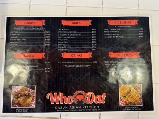 Menu photo 3 WhoDat Cajun Kitchen Houston, TX Menu photo 3 WhoDat Cajun Kitchen Houston, TX