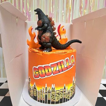 Silver Rose Bakery - Godzilla Birthday Cake - Custom Cakes Near Me - Phoenix, Arizona