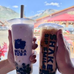 Bella Boba - Ube boba and milk tea brown sugar boba