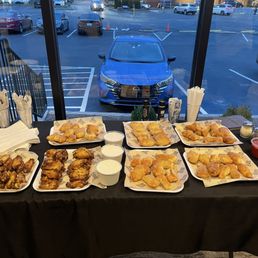 Appetizer table. The wings were great. Appetizer table. The wings were great.