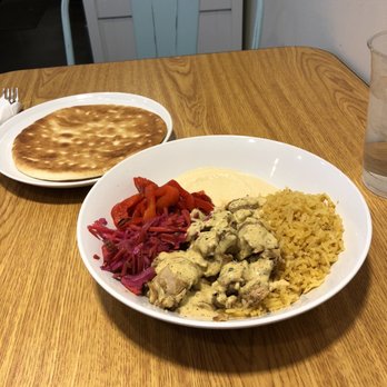 Nosh - Chicken bowl with a toasted pita!! - Mediterranean Near Me - Park City, Utah Nosh - Chicken bowl with a toasted pita!! - Mediterranean Near Me - Park City, Utah