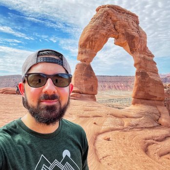 Arches National Park - Selfie at Delicate Arch (7/23/21) - Parks Near Me Arches National Park - Selfie at Delicate Arch (7/23/21) - Parks Near Me