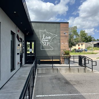 The Block Food & Drink - St. Louis Park - Outside the Pawtio entrance - New American Near Me - Saint Louis Park, Minnesota