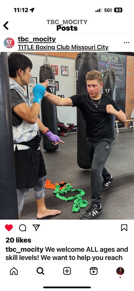 TITLE Boxing Club Missouri City