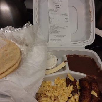 El Sabor de Mercedes - Breakfast with plantains, really good refried beans, cheese and tortillas made in front of me. - Mexican Near Me - Sunnyvale, California El Sabor de Mercedes - Breakfast with plantains, really good refried beans, cheese and tortillas made in front of me. - Mexican Near Me - Sunnyvale, California