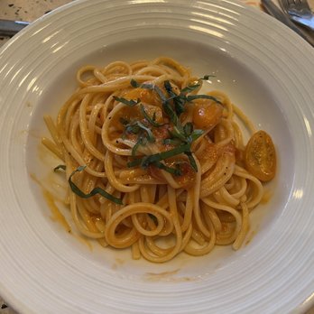 The Beach House - Split portion of seafood linguine without the seafood! - Asian Fusion Near Me - Koloa, Hawaii
