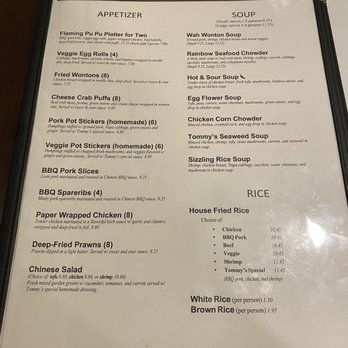 Tommy's Wok - Menu - Chinese Near Me - Carmel, California Tommy's Wok - Menu - Chinese Near Me - Carmel, California
