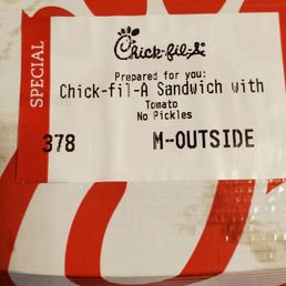 Tag clearly says no pickles