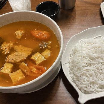 Soup & Sip - Bun rieu (I asked for the bun/noodles on the side) - Vietnamese Near Me - West Valley City, Utah Soup & Sip - Bun rieu (I asked for the bun/noodles on the side) - Vietnamese Near Me - West Valley City, Utah