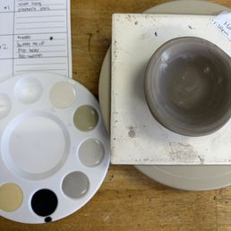 Bowl and paint Bowl and paint