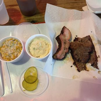 Barbecue Station - Pork Ribs Brisket Creamed Corn Potato Salad - Barbeque Near Me - San Antonio, Texas