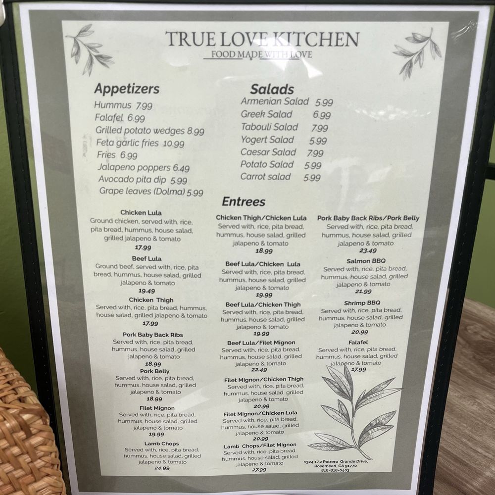 True Love Kitchen - Mediterranean Near Me - Rosemead, California True Love Kitchen - Mediterranean Near Me - Rosemead, California