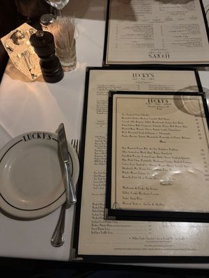 Menu photo 1 Luckys Steakhouse Montecito, CA Menu photo 1 Luckys Steakhouse Montecito, CA