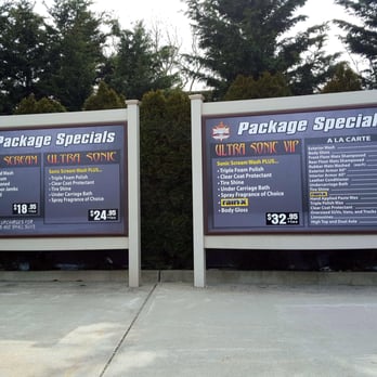 Ultra Sonic Car Wash - Package Specials pricing as of 3/05/16 - Car Wash Near Me - Bellerose, New York