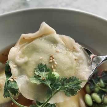 True Food Kitchen - Edamame Dumplings. - Vegetarian Near Me - Pasadena, California True Food Kitchen - Edamame Dumplings. - Vegetarian Near Me - Pasadena, California