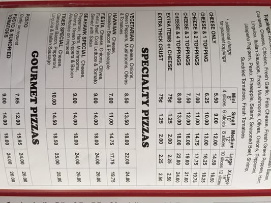 Menu photo 7 Pizza Factory Burlington, WA