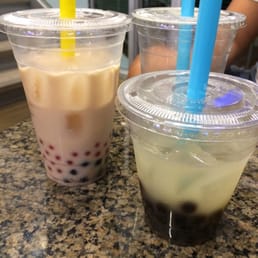 The boba milk teas.