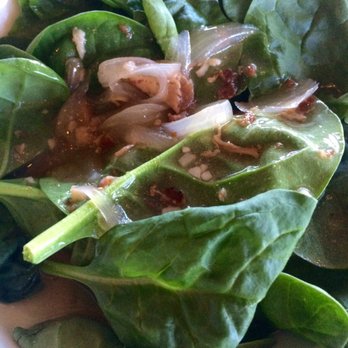HOBNOB - Warm spinach salad with bacon. Yum! - Supper Clubs Near Me - Racine, Wisconsin HOBNOB - Warm spinach salad with bacon. Yum! - Supper Clubs Near Me - Racine, Wisconsin