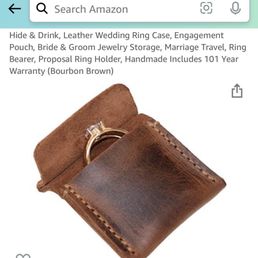 Wedding ring case; empty because the bag boy at Cabo Real stole my wedding ring from my golf bag!