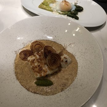 Besa - Halibut, "exploration of onion" - New American Near Me - Detroit, Michigan