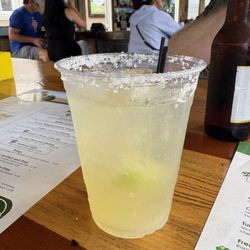 Excellent margaritas made by Brian!
