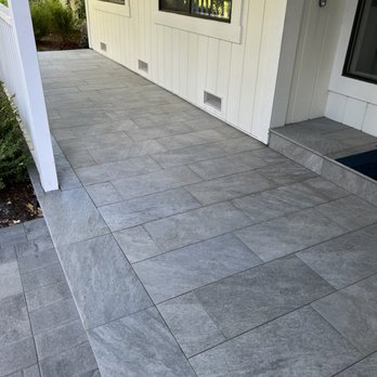 Mr. Pavers - Front porch with porcelain tile - Masonry/Concrete Near Me - San Ramon, California Mr. Pavers - Front porch with porcelain tile - Masonry/Concrete Near Me - San Ramon, California