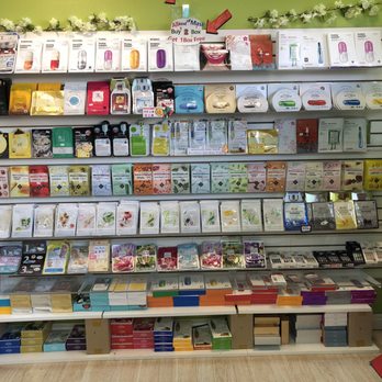 Miin K Cosmetics - Wall of face sheet masks - Cosmetics & Beauty Supply Near Me - Las Vegas, Nevada