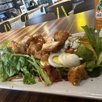 Scotty P's - Derby salad with fried chicken. - Burgers Near Me - Garland, Texas