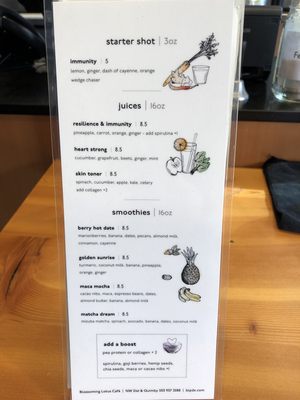 Menu photo 4 Blossoming Lotus Cafe Portland, OR