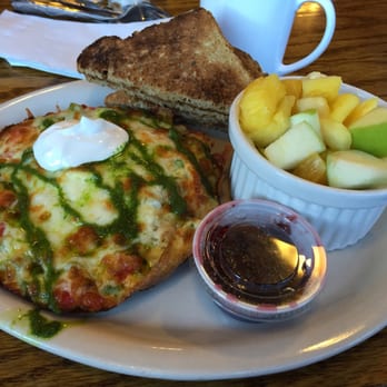 Coco Artisan Bakery & Good Eats - Veggie frittata with the fresh fruit side. Locally made jelly. - Sandwiches Near Me - Washburn, Wisconsin