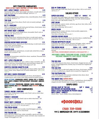 Menu photo 3 Tina's Too! Escondido, CA