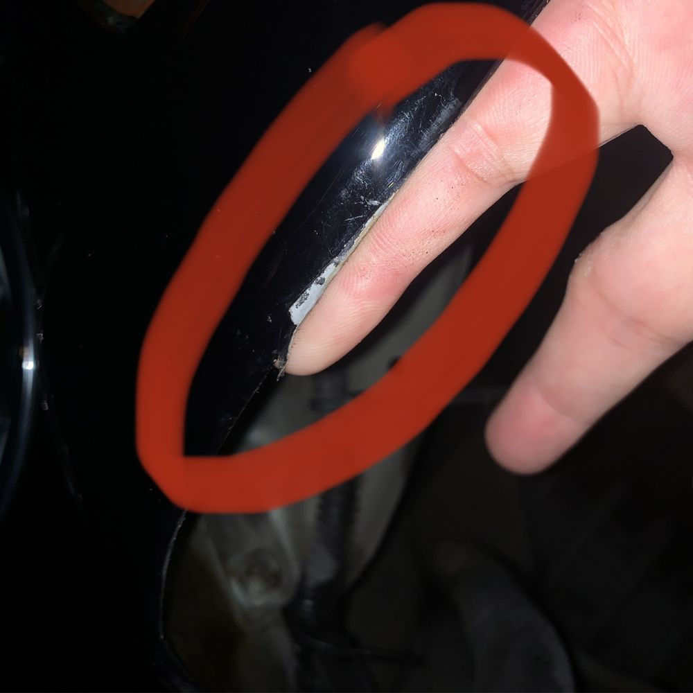 Caliber Collision - That's is a picture of the new paint they added it's already flaking off - Body Shops Near Me - Hillsboro, Oregon