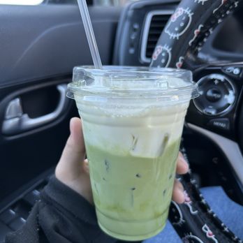 Leafy Korean Dessert Cafe - Matcha latte - Desserts Near Me - Overland Park, Kansas
