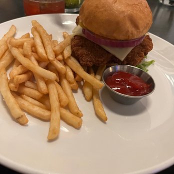 La Condesa Eatery - Fried. Chicken sandwich with fries - Salad Near Me - Reno, Nevada