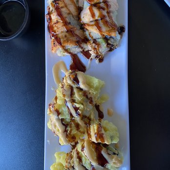Hon Sushi - Baked salmon and philly crunch roll - Sushi Bars Near Me - Corona, California