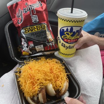 Skyline Chili - Cheese coneys and some hot Grippos chips make for a great day! - Fast Food Near Me - Clearwater, Florida Skyline Chili - Cheese coneys and some hot Grippos chips make for a great day! - Fast Food Near Me - Clearwater, Florida